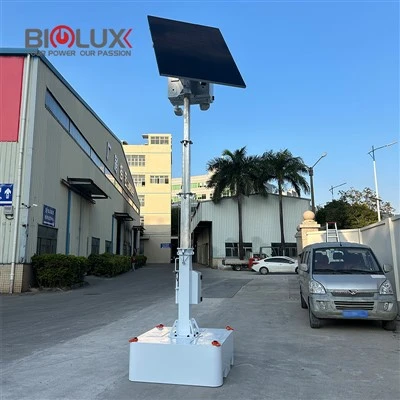 Torre de vigilancia solar móvil compacta de Higuard